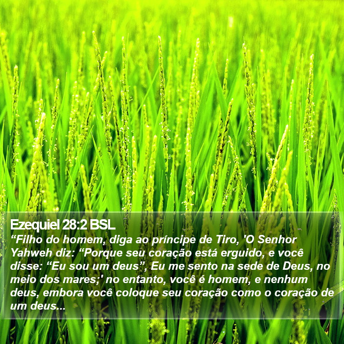 Ezequiel 28:2 BSL Bible Study