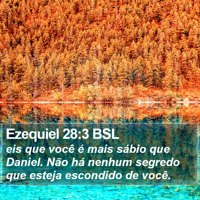 Ezequiel 28:3 BSL Bible Study