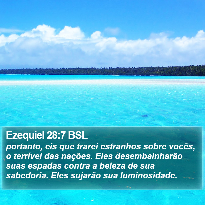 Ezequiel 28:7 BSL Bible Study