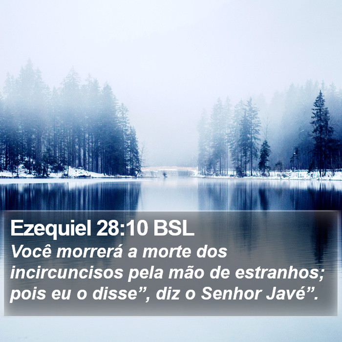 Ezequiel 28:10 BSL Bible Study
