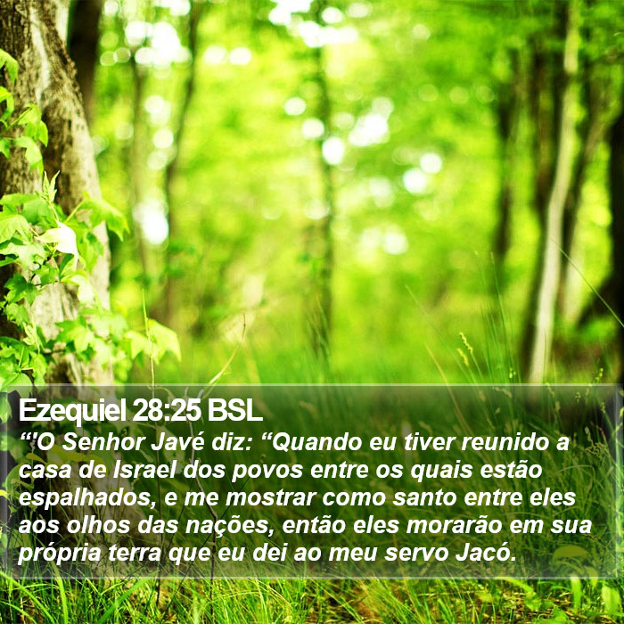 Ezequiel 28:25 BSL Bible Study