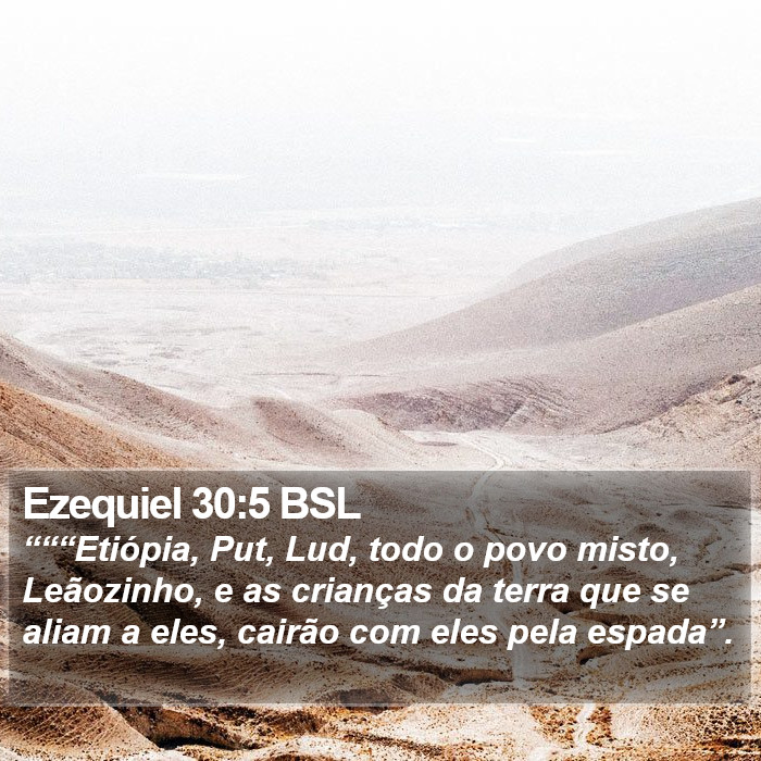 Ezequiel 30:5 BSL Bible Study