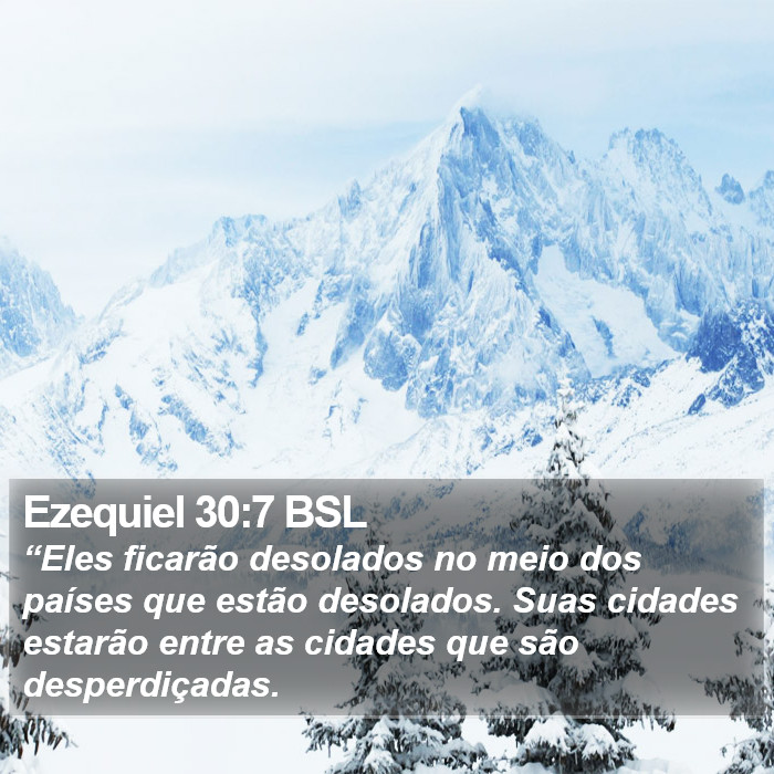 Ezequiel 30:7 BSL Bible Study