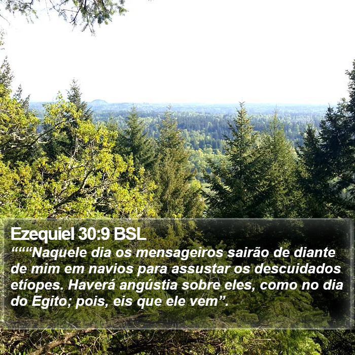 Ezequiel 30:9 BSL Bible Study
