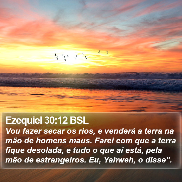 Ezequiel 30:12 BSL Bible Study