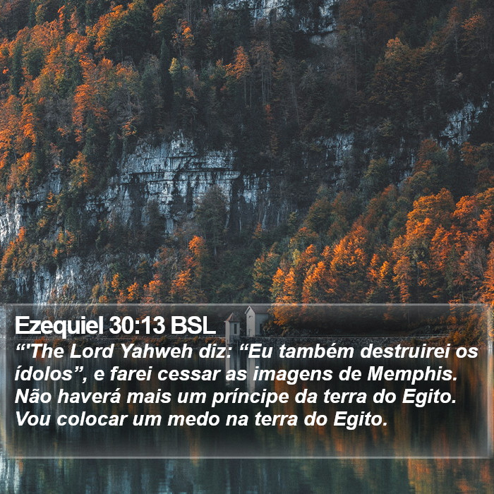 Ezequiel 30:13 BSL Bible Study
