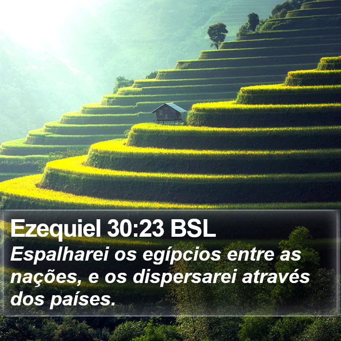 Ezequiel 30:23 BSL Bible Study