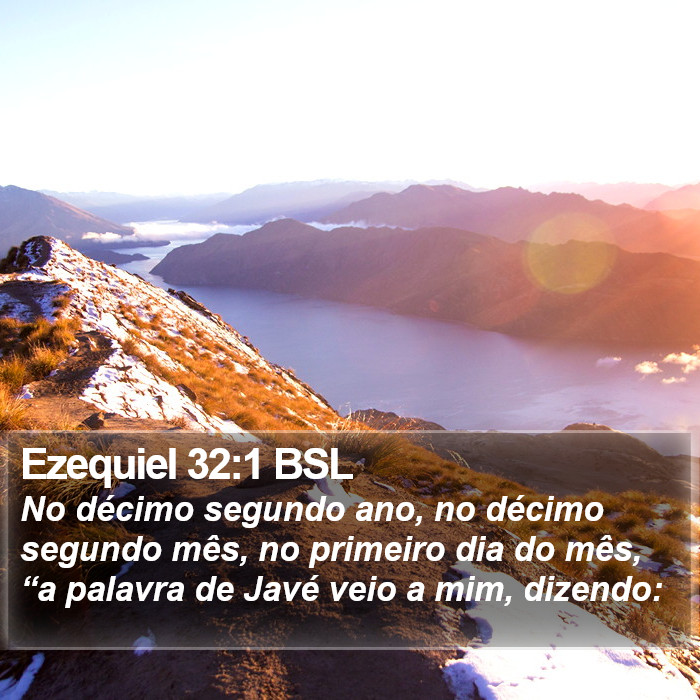 Ezequiel 32:1 BSL Bible Study