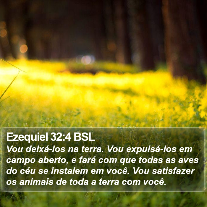 Ezequiel 32:4 BSL Bible Study