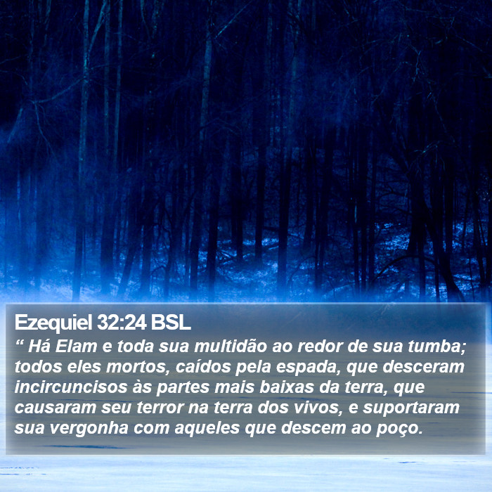 Ezequiel 32:24 BSL Bible Study