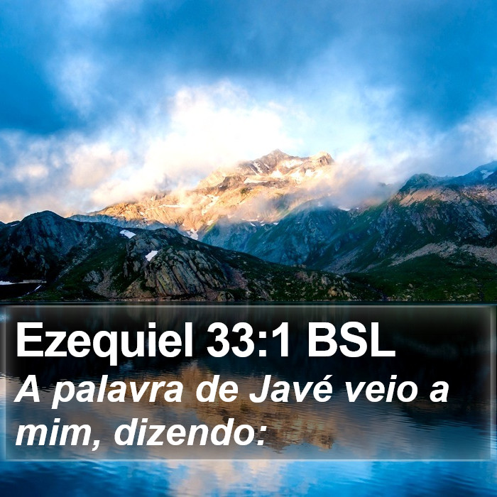 Ezequiel 33:1 BSL Bible Study