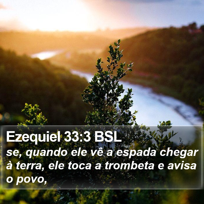 Ezequiel 33:3 BSL Bible Study