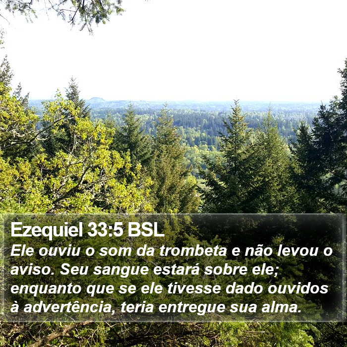 Ezequiel 33:5 BSL Bible Study