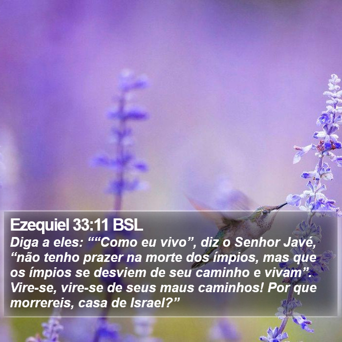 Ezequiel 33:11 BSL Bible Study