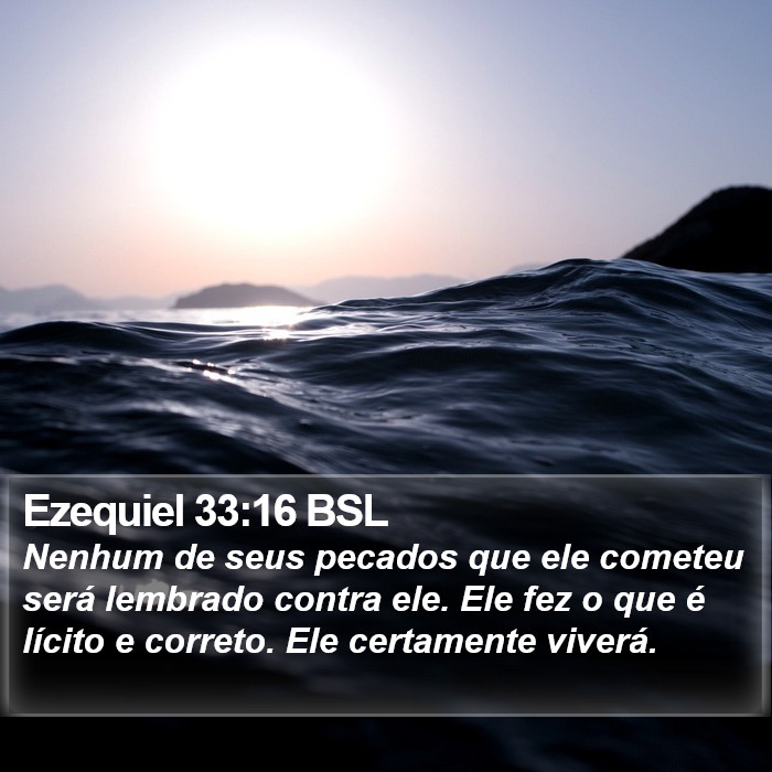 Ezequiel 33:16 BSL Bible Study