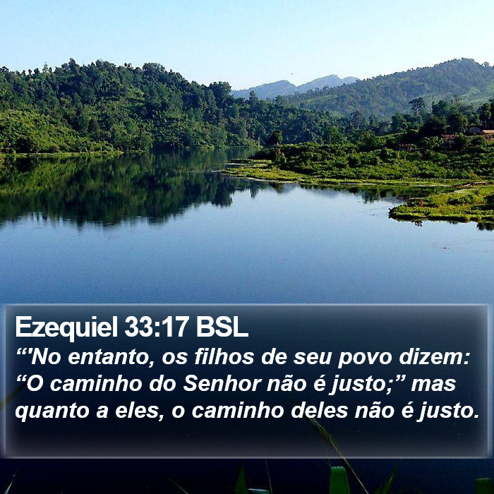 Ezequiel 33:17 BSL Bible Study