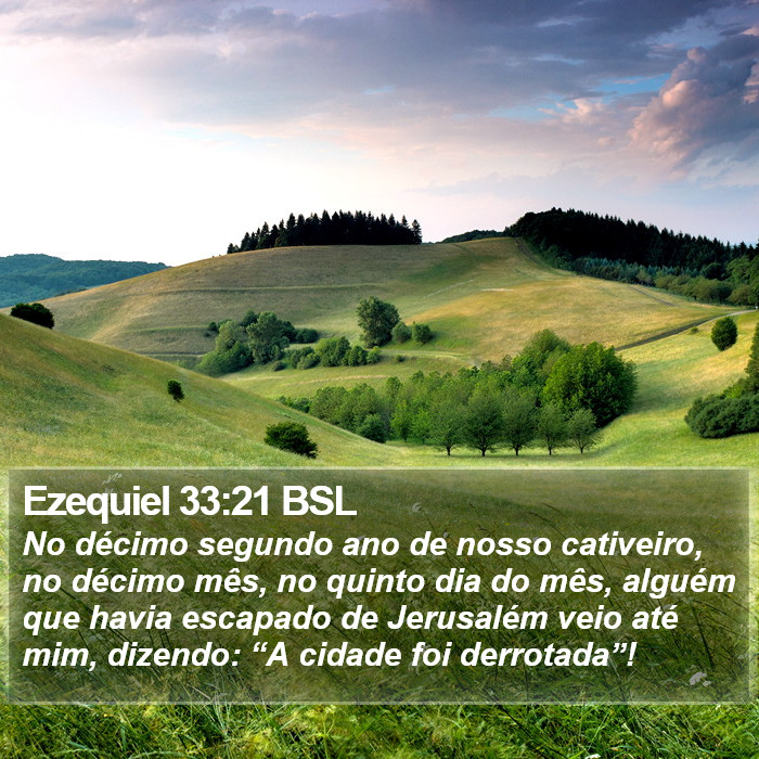 Ezequiel 33:21 BSL Bible Study