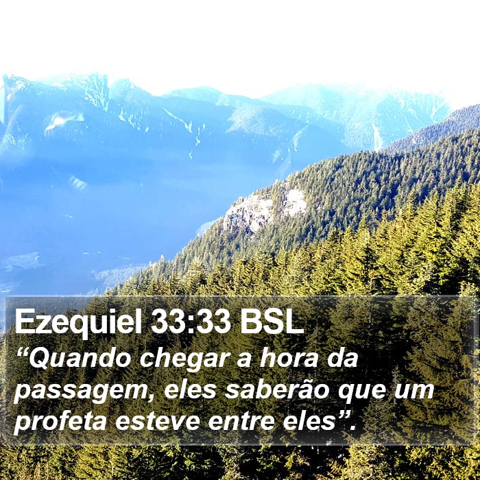 Ezequiel 33:33 BSL Bible Study