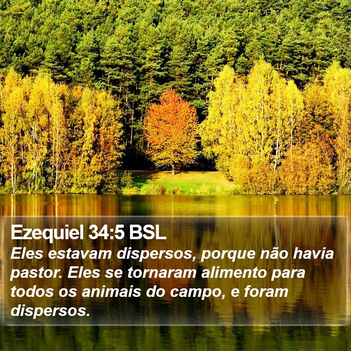 Ezequiel 34:5 BSL Bible Study