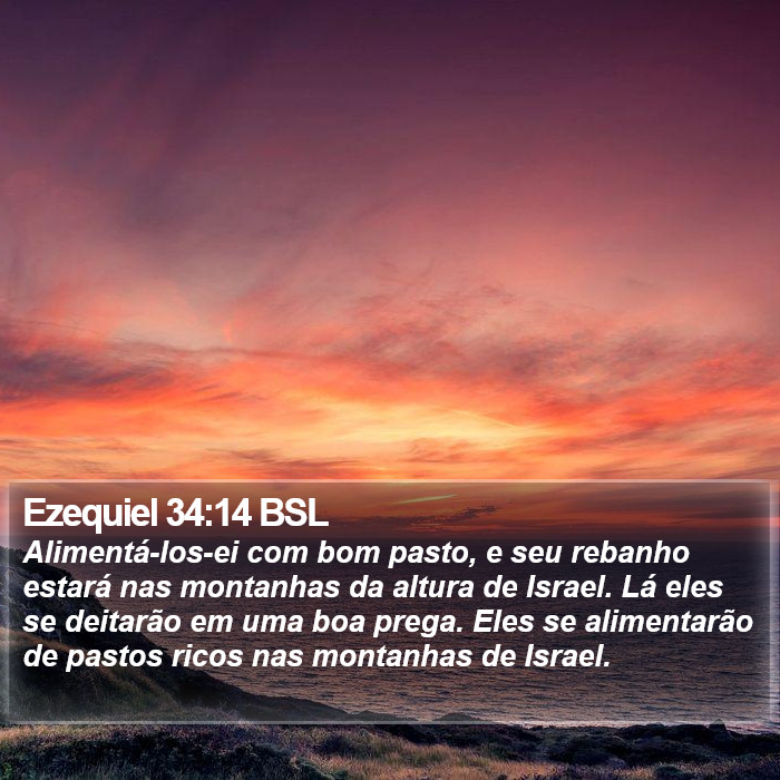 Ezequiel 34:14 BSL Bible Study