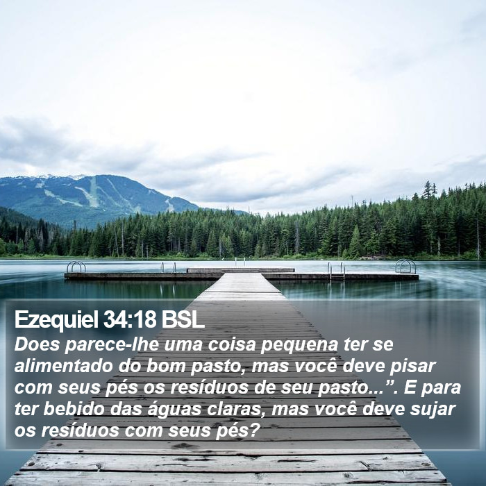 Ezequiel 34:18 BSL Bible Study