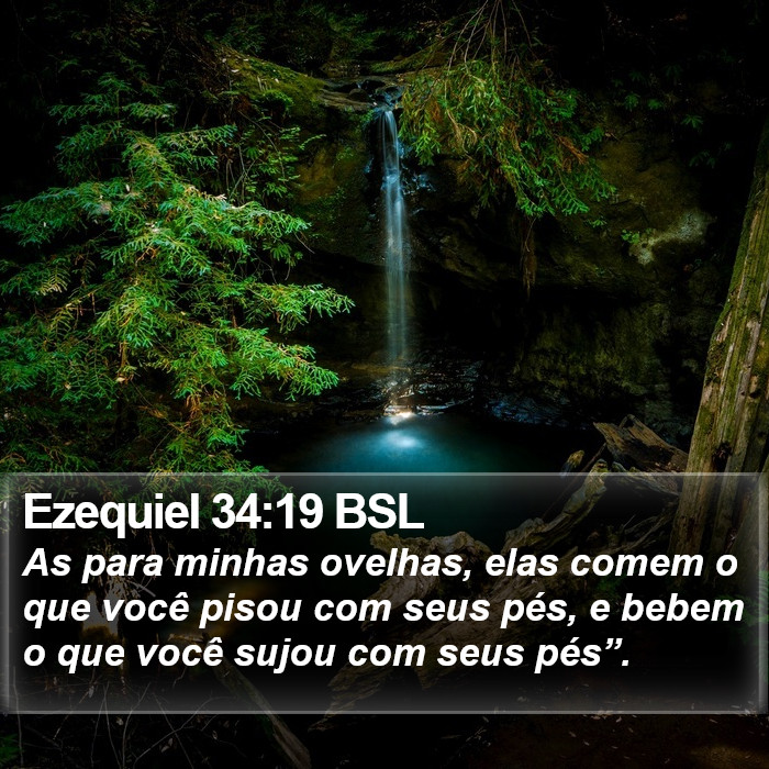 Ezequiel 34:19 BSL Bible Study