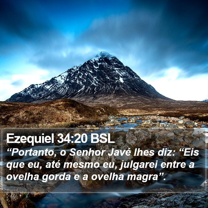 Ezequiel 34:20 BSL Bible Study