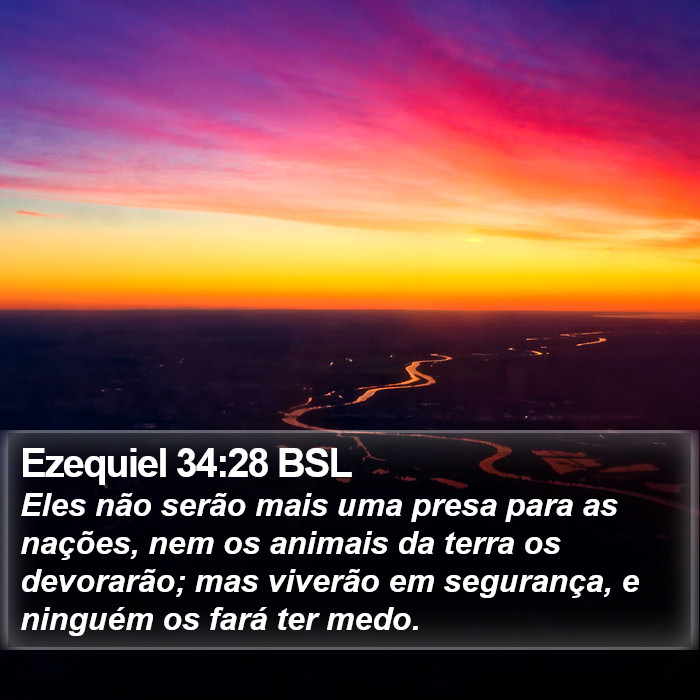 Ezequiel 34:28 BSL Bible Study