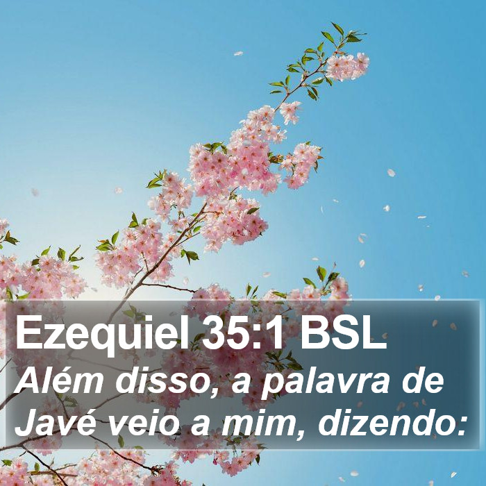Ezequiel 35:1 BSL Bible Study