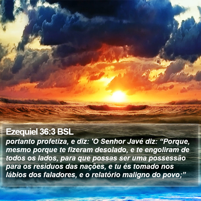 Ezequiel 36:3 BSL Bible Study