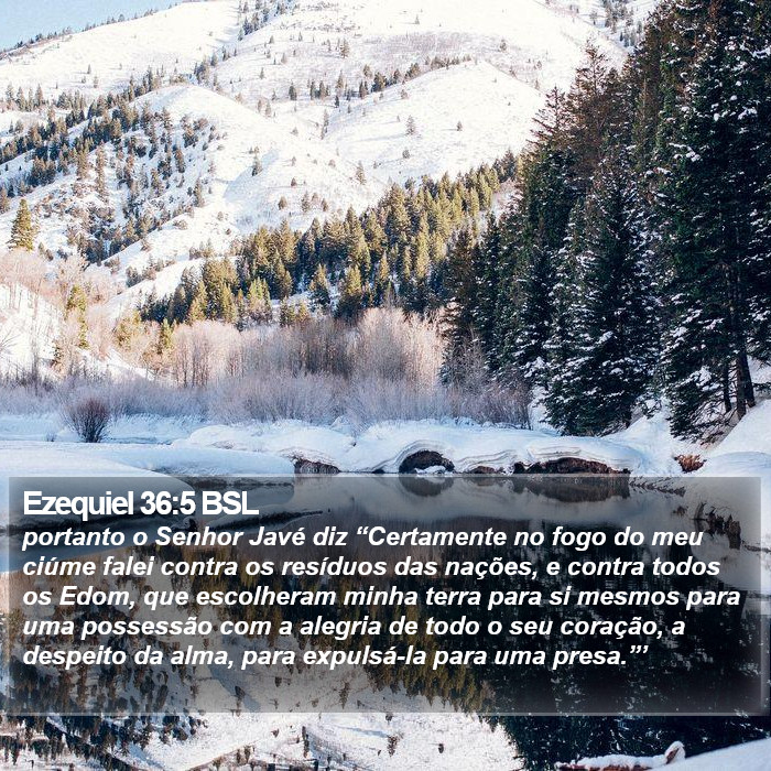 Ezequiel 36:5 BSL Bible Study