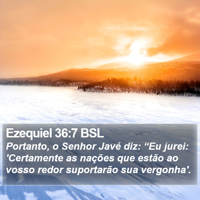 Ezequiel 36:7 BSL Bible Study