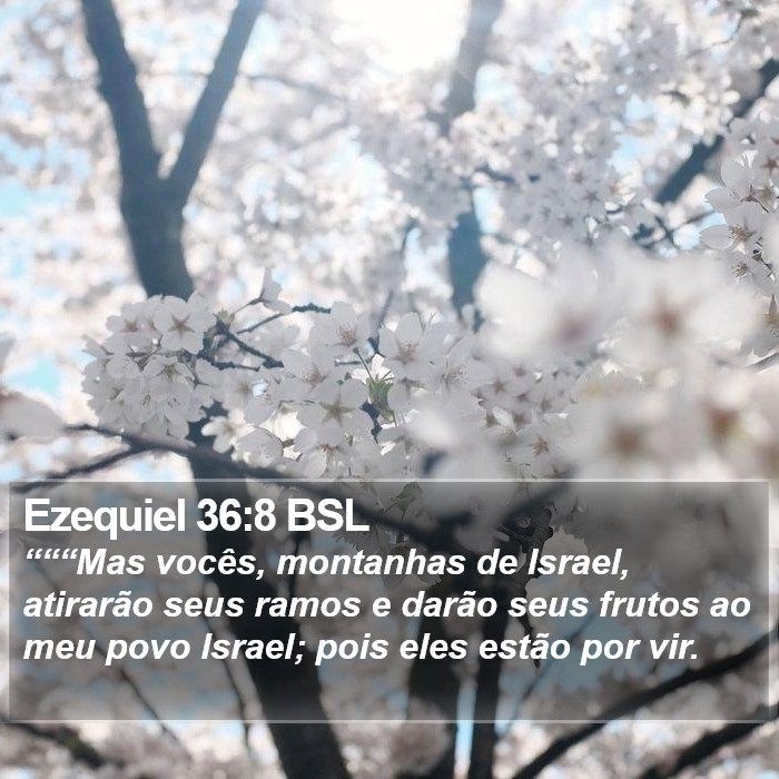 Ezequiel 36:8 BSL Bible Study