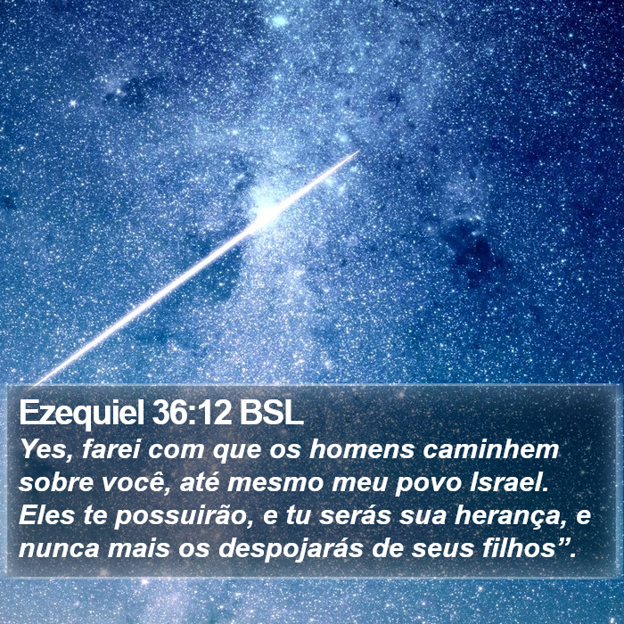 Ezequiel 36:12 BSL Bible Study