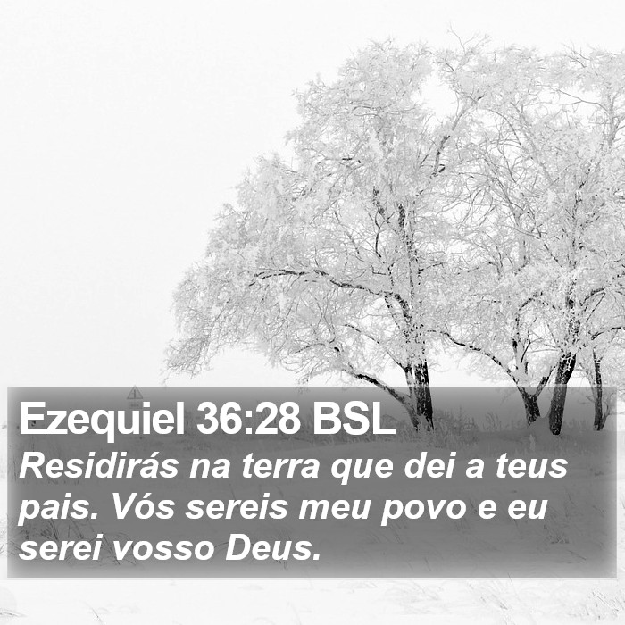 Ezequiel 36:28 BSL Bible Study