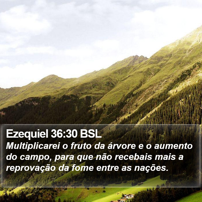 Ezequiel 36:30 BSL Bible Study