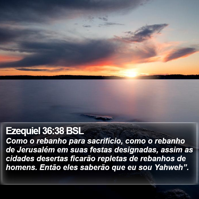 Ezequiel 36:38 BSL Bible Study