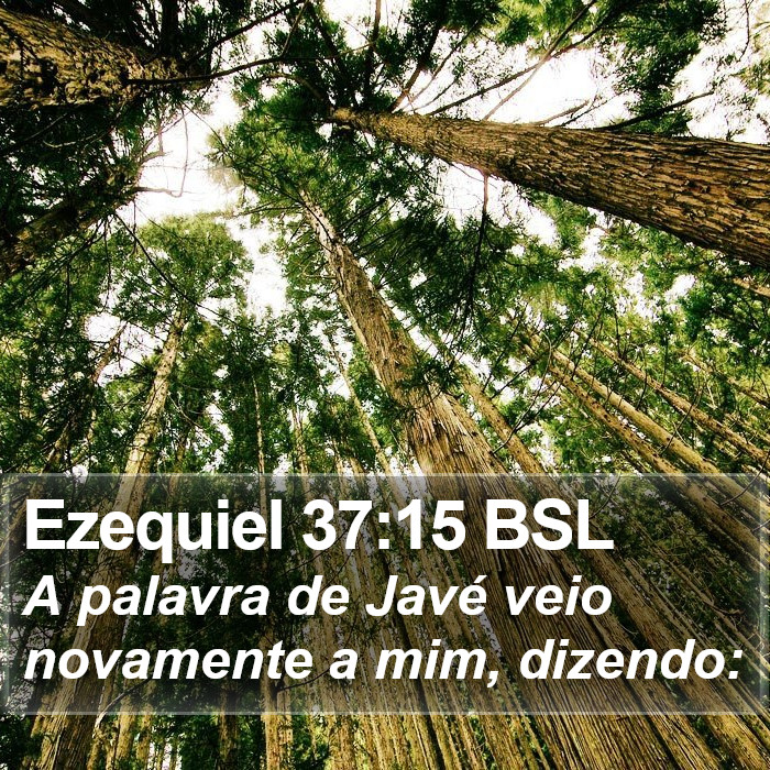Ezequiel 37:15 BSL Bible Study