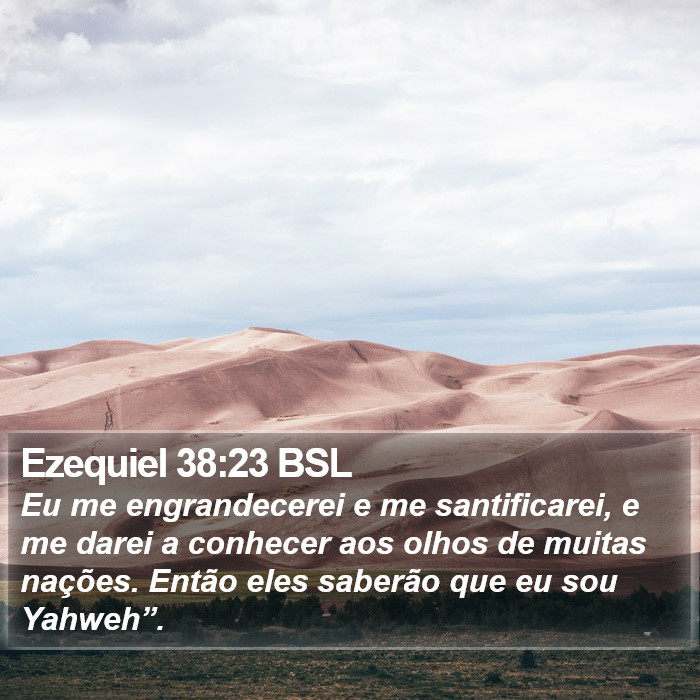 Ezequiel 38:23 BSL Bible Study
