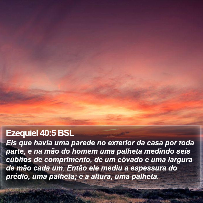 Ezequiel 40:5 BSL Bible Study