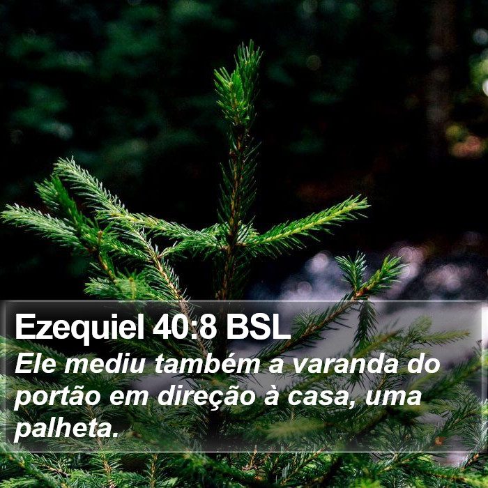 Ezequiel 40:8 BSL Bible Study
