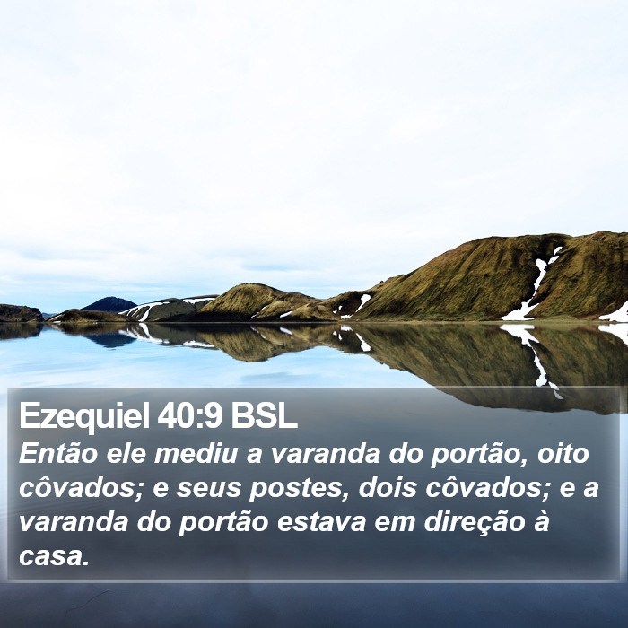 Ezequiel 40:9 BSL Bible Study