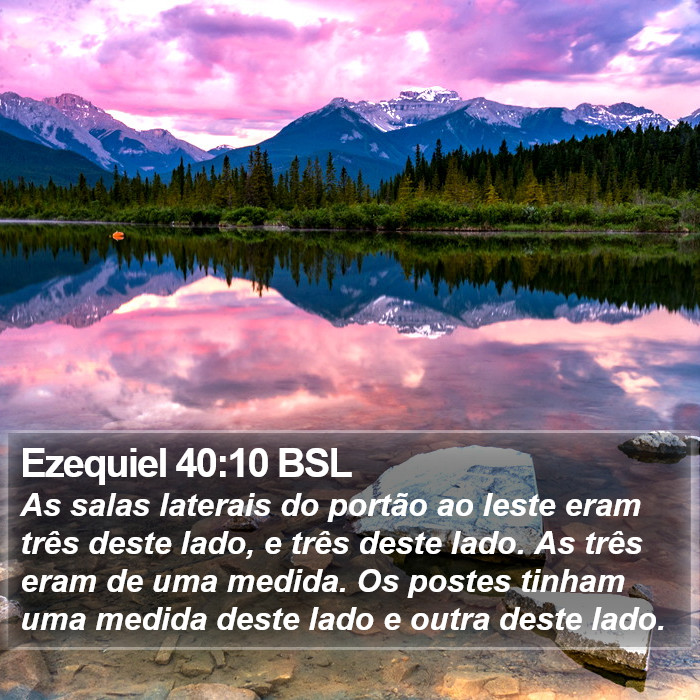 Ezequiel 40:10 BSL Bible Study