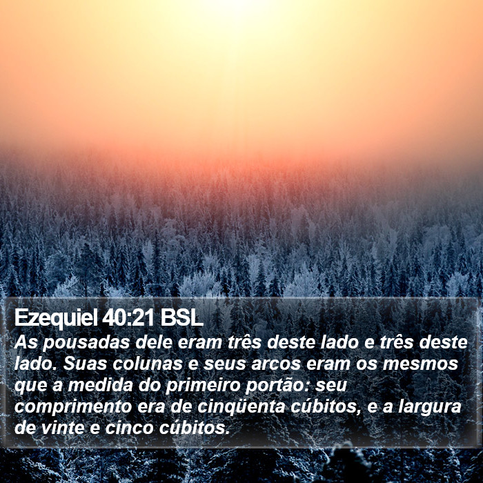 Ezequiel 40:21 BSL Bible Study