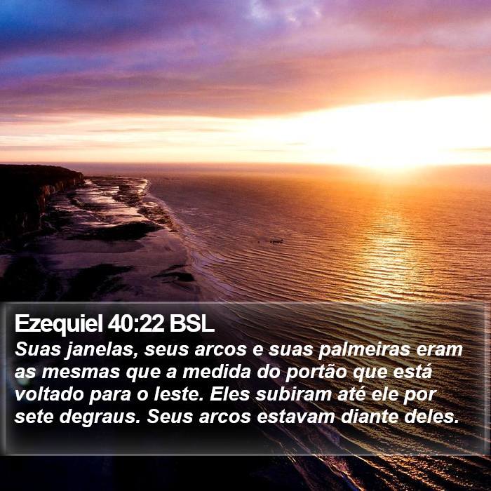Ezequiel 40:22 BSL Bible Study