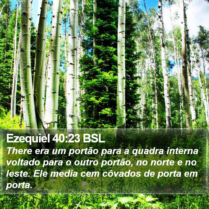 Ezequiel 40:23 BSL Bible Study
