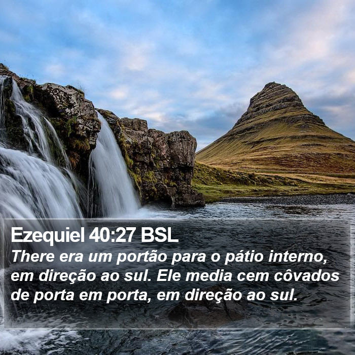 Ezequiel 40:27 BSL Bible Study