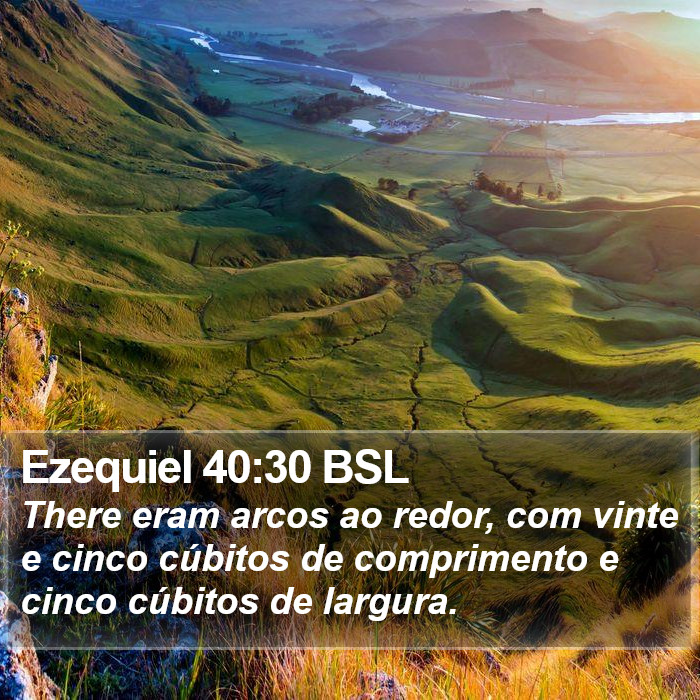 Ezequiel 40:30 BSL Bible Study
