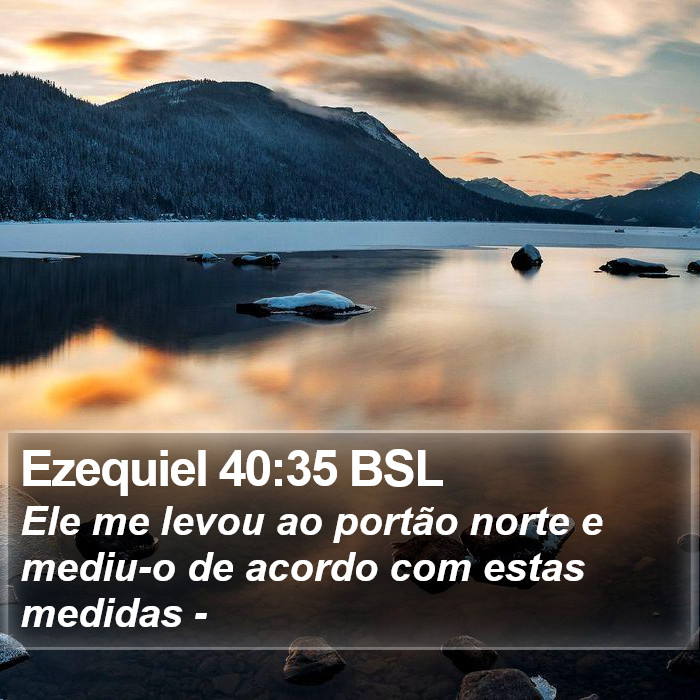 Ezequiel 40:35 BSL Bible Study