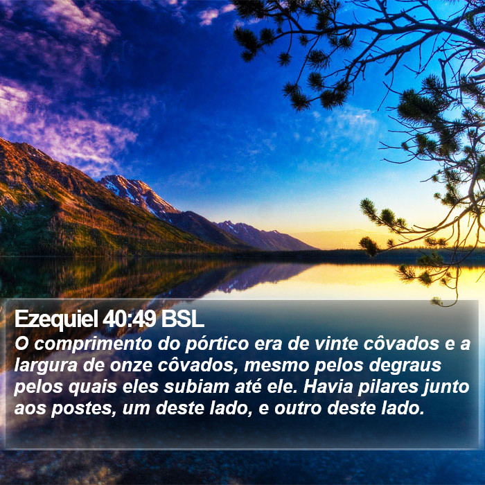 Ezequiel 40:49 BSL Bible Study